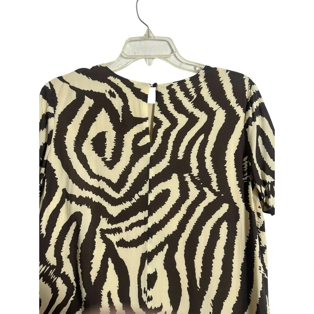 COREY LYNN CALTER‎ x ANTHROPOLOGIE Zebra Maxi Tee Midi Shirt Dress